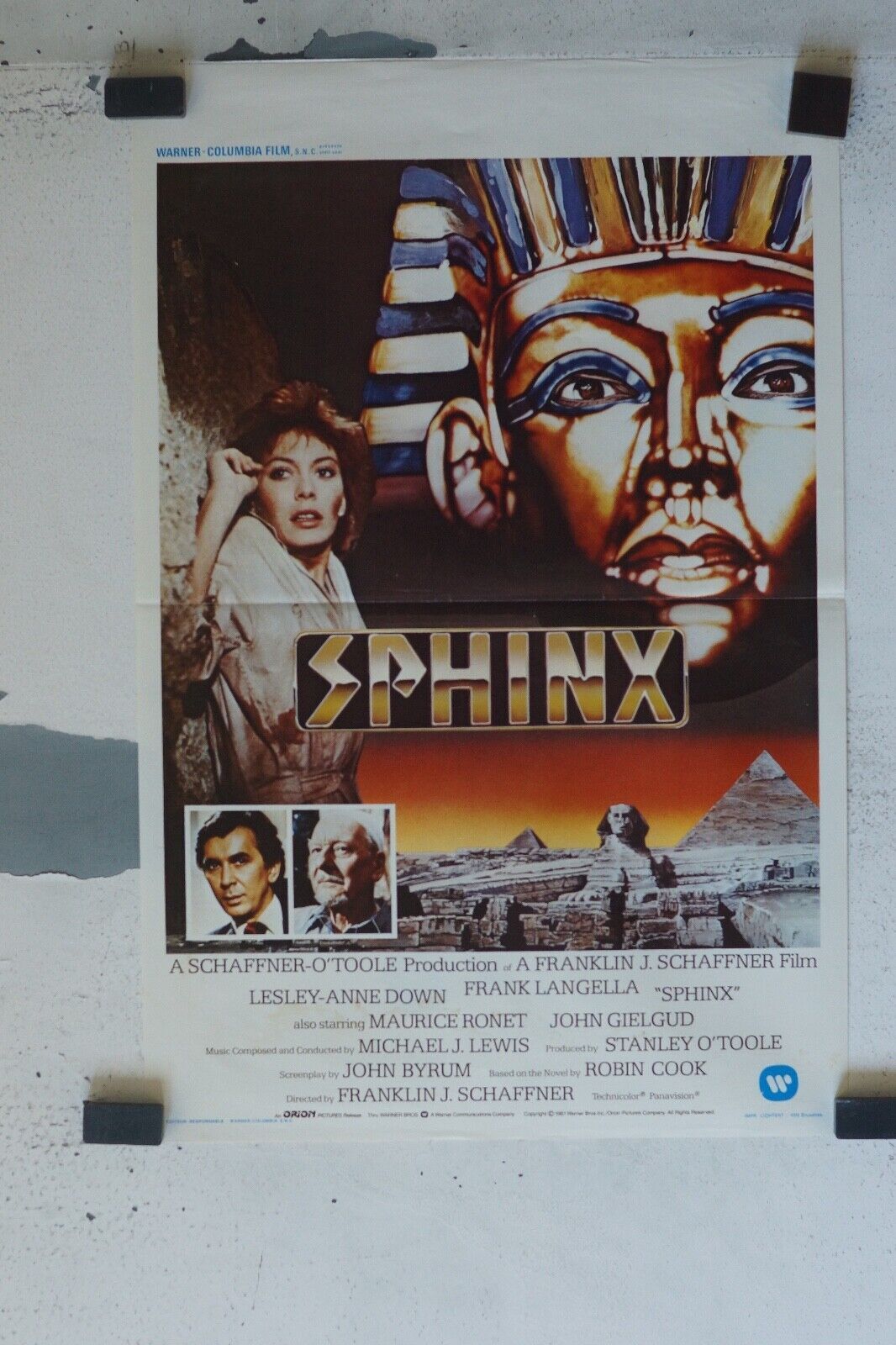 SPHINX MOVIE POSTER ORIGINAL (55X37) MAURICE RONET