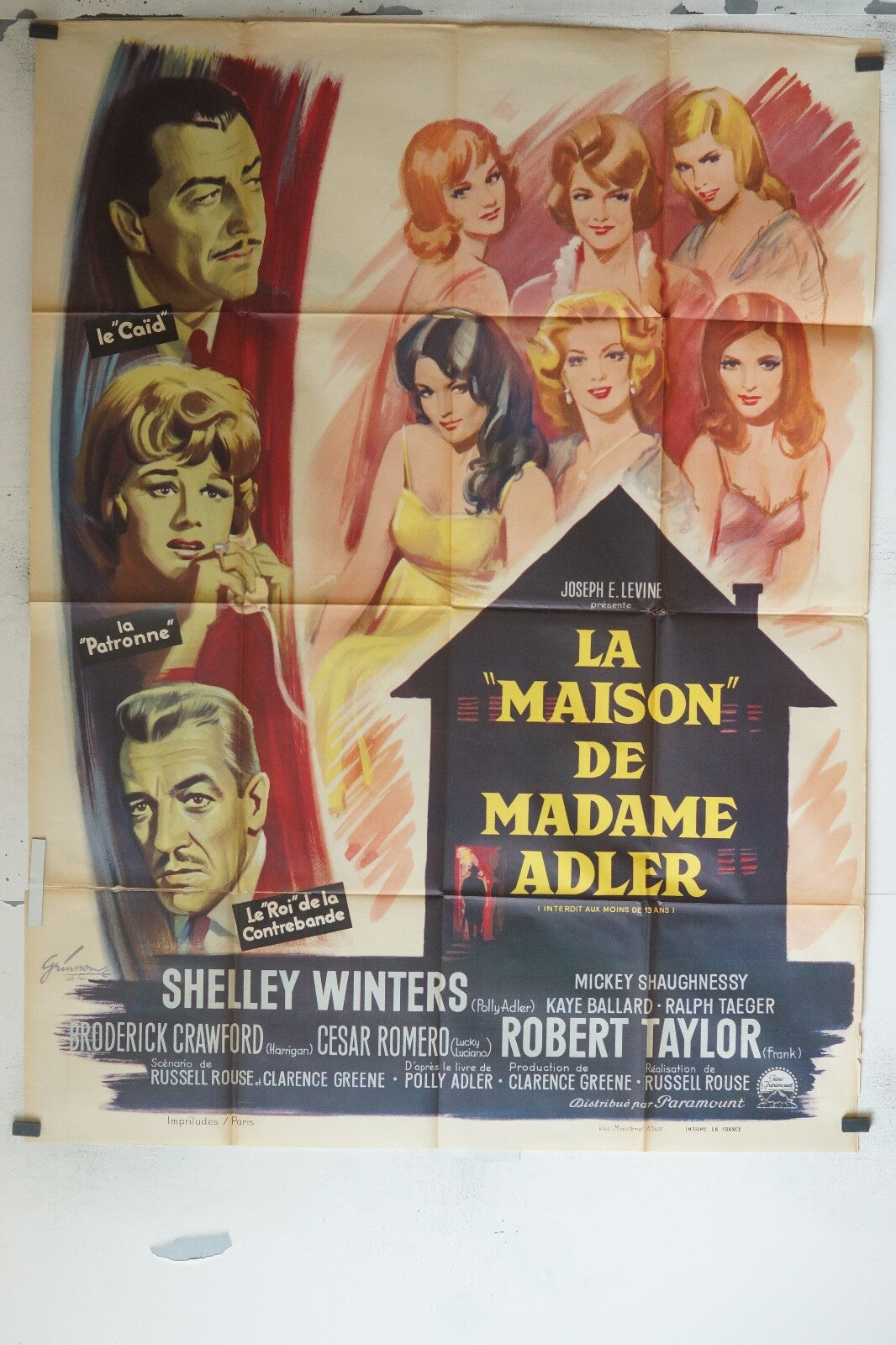 LA MAISON DE MADAME ADLER MOVIE POSTER ORIGINAL 120x160 MICHAEL SOPKIW