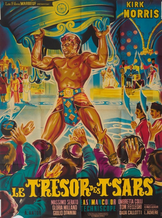 LE TRÉSOR DES TSARS KIRK MORRIS MOVIE POSTER ORIGINAL 120x160
