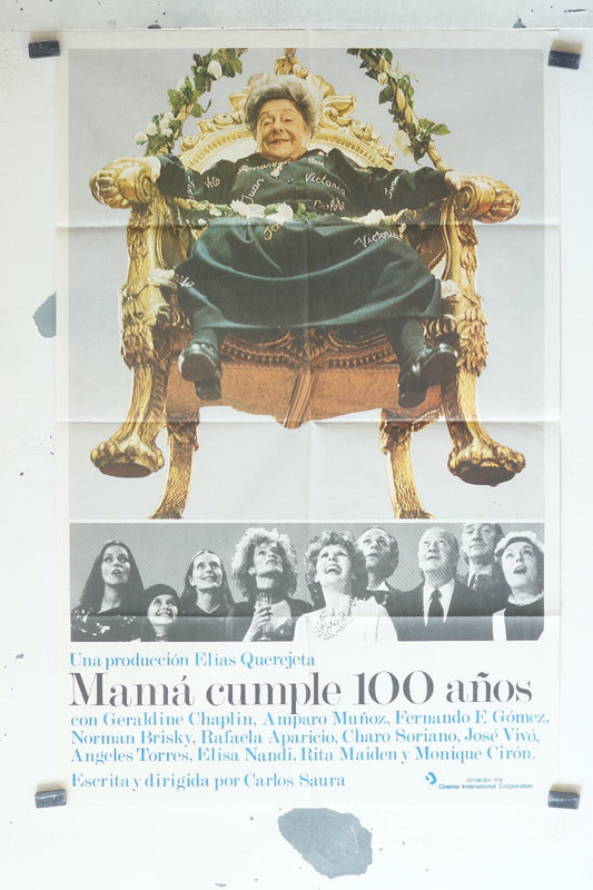 MAMA CUMPLE 100 ANOS (MAMAN A 100 ANS) 70x100 GERALDINE CHAPLIN, FERNADO