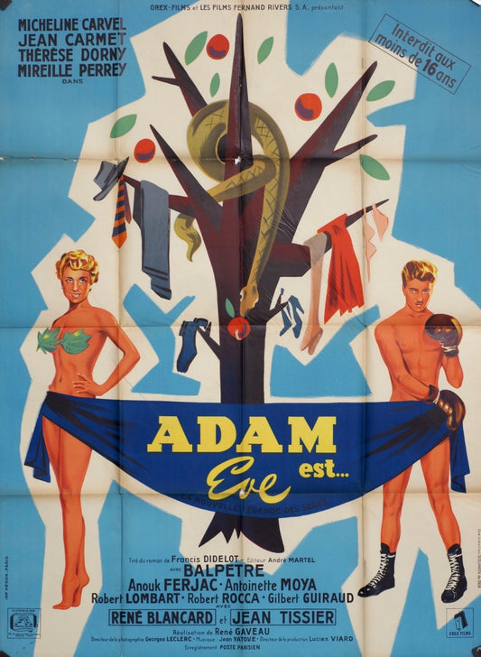 ADAM EVE EST MICHELINE CARVEL POSTER ORIGINAL 120x160