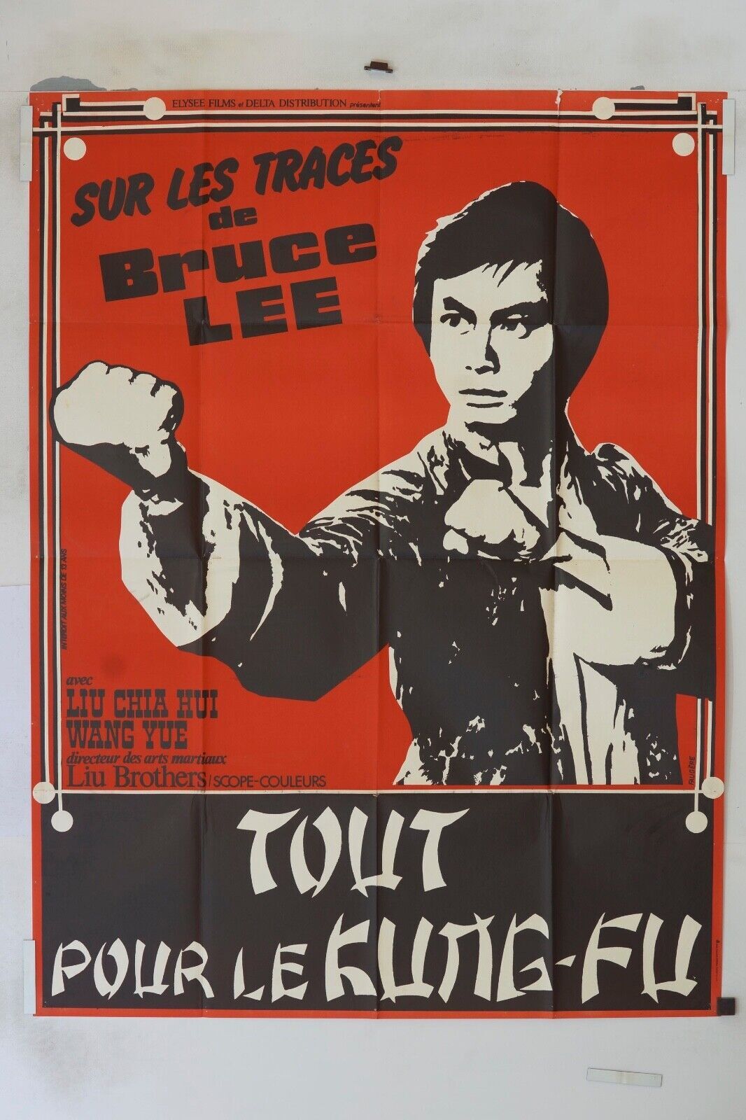 TOUT SUR LE KUNG-FU, SUR LES TRACES DE BRUCE LEE MOVIE POSTER ORIGINAL 120x160