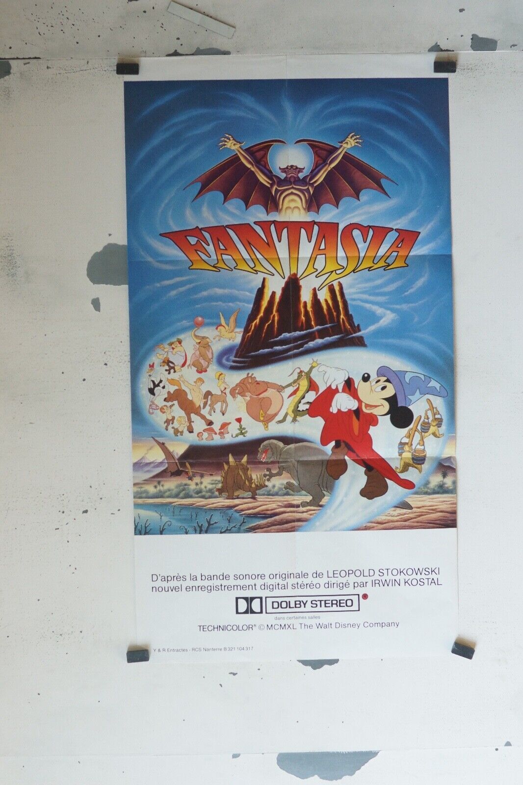 FANTASIA POSTER ORIGINAL (60x160) LEOPOLD STOKOWSKI