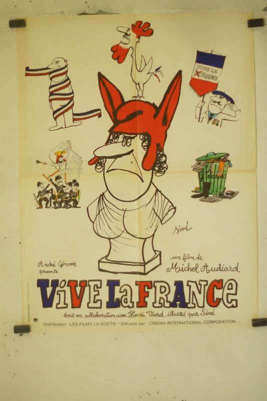 VIVE LA France MOVIE POSTER ORIGINAL (60X80) MICHEL AUDIARD