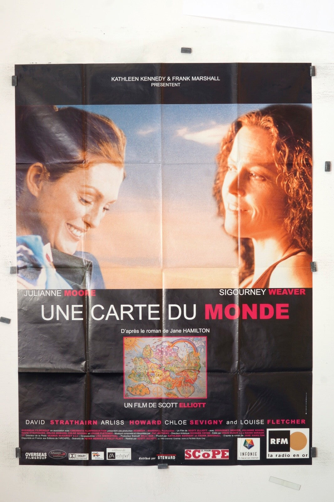 UNE CARTE DU MONDE SCOTT ELLIOTT ORIGINAL 120x160 JACK ROLLINS