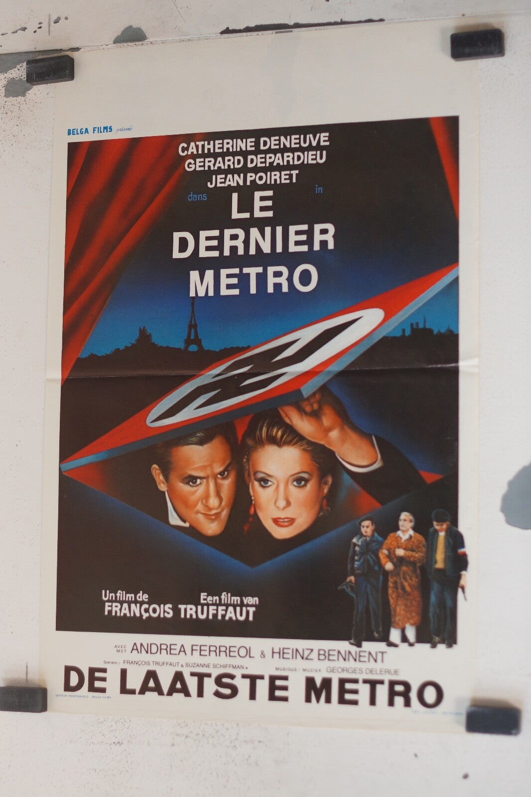 DERNIER METRO (LE) MOVIE POSTER 55x36 Gérard Depardieu , Heinz Bennent