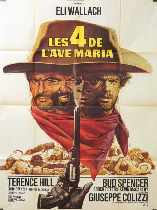 LES 4 DE L’AVE MARIA ORIGINAL MOVIE POSTER 120x160 ELI WALLACH
