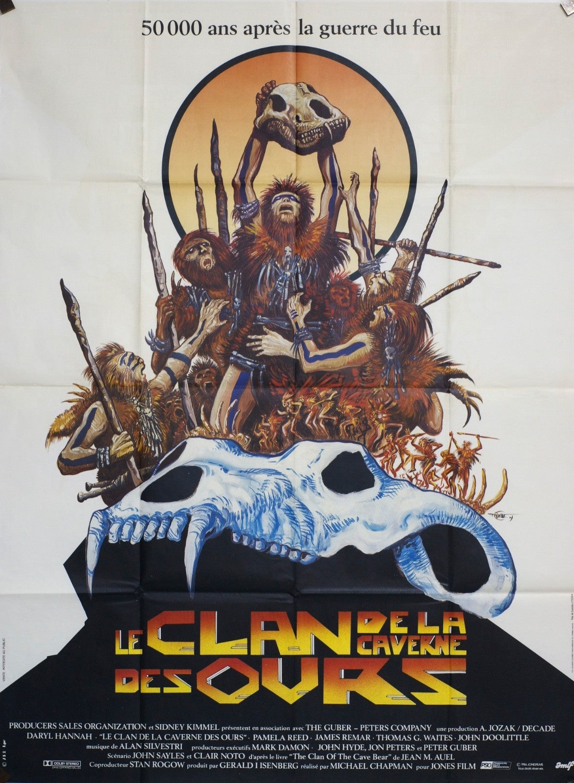 LE CLAN DE LA CAVERNE DES OURS PAMELA REED MOVIE POSTER ORIGINAL 120x160