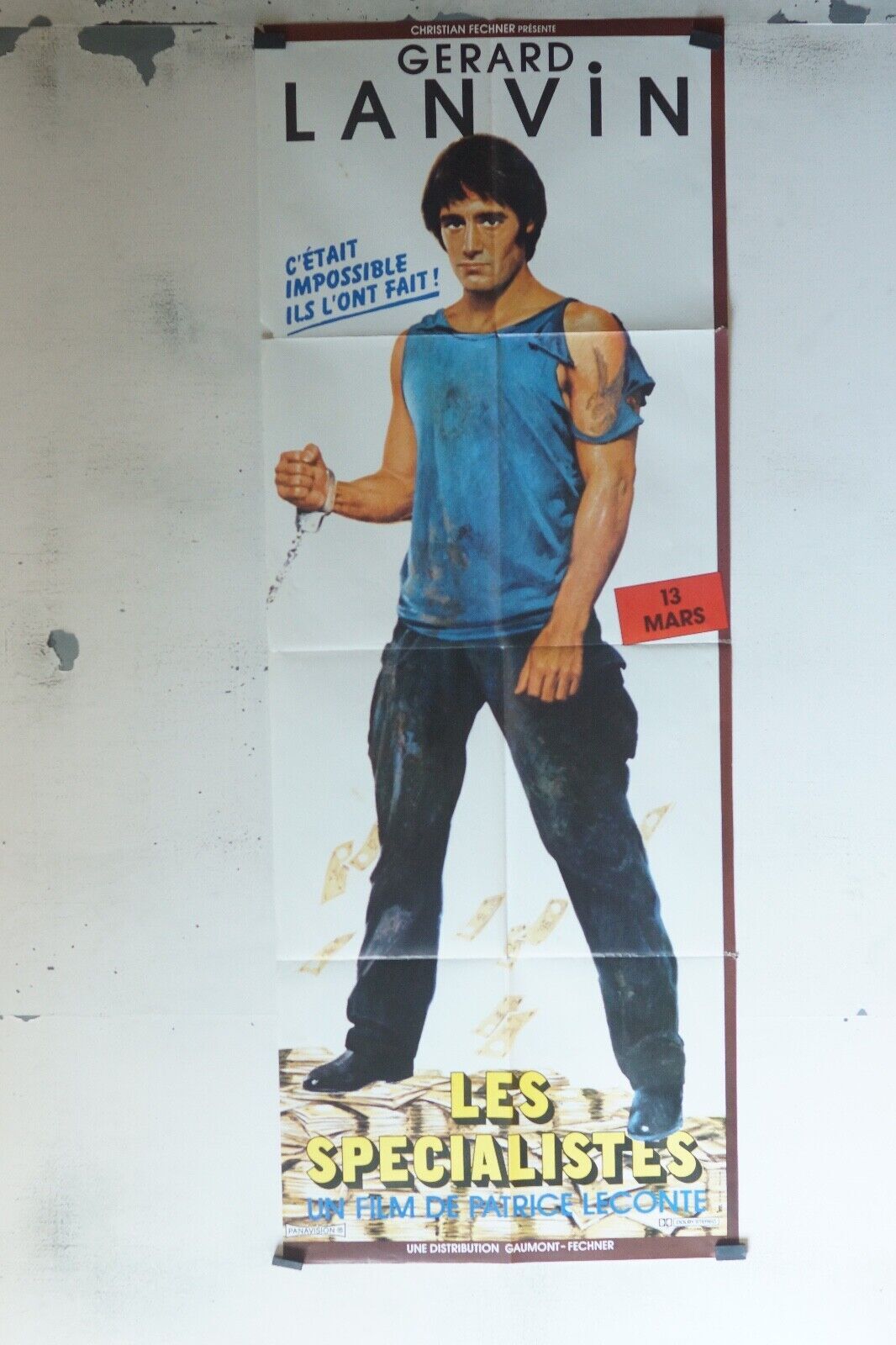 LES SPÉCIALISTES MOVIE POSTER ORIGINAL 60x160 GERARD LANVIN