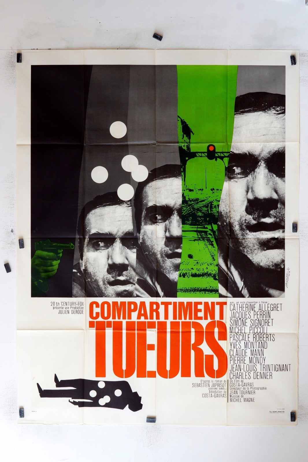 COMPARTIMENT TUEURS CATHERINE ALLEGRET POSTER ORIGINAL 120x160