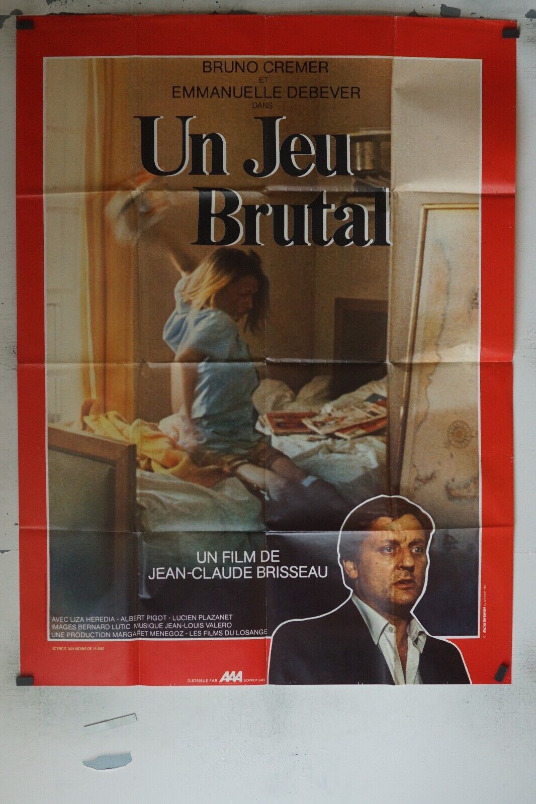 UN JEU BRUTEL MOVIE POSTER ORIGINAL (120x160) BRUNO CREMER