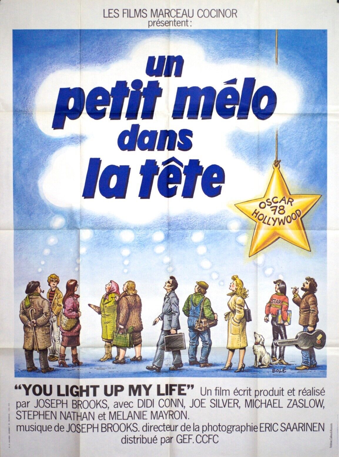 UN PETIT MÉLO DANS LA TÊTE MOVIE POSTER ORIGINAL 120x160 DIDI CONN