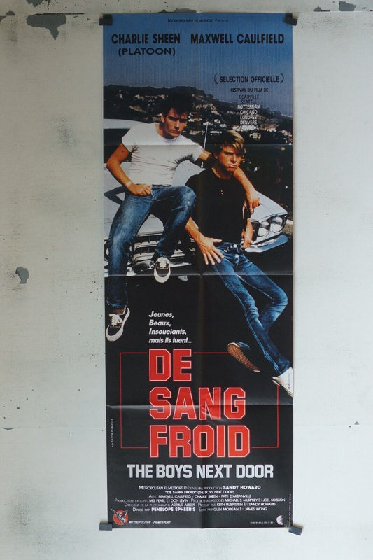 DU SANG FROID 60x160 ORIGINAL POSTER MAXWELL CAULFIELD