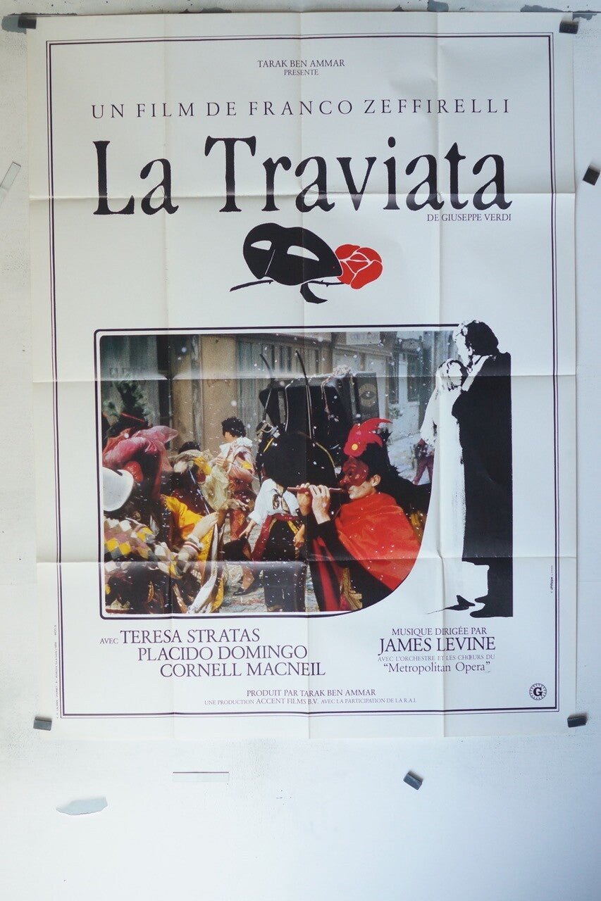LA TRAVIATA MOVIE POSTER ORIGINAL 120x160 TERESA STRATAS – PLACIDO DOMINGO