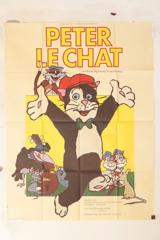 PETER LE CHAT MOVIE POSTER ORIGINAL 120x160 STIG LESSEBY