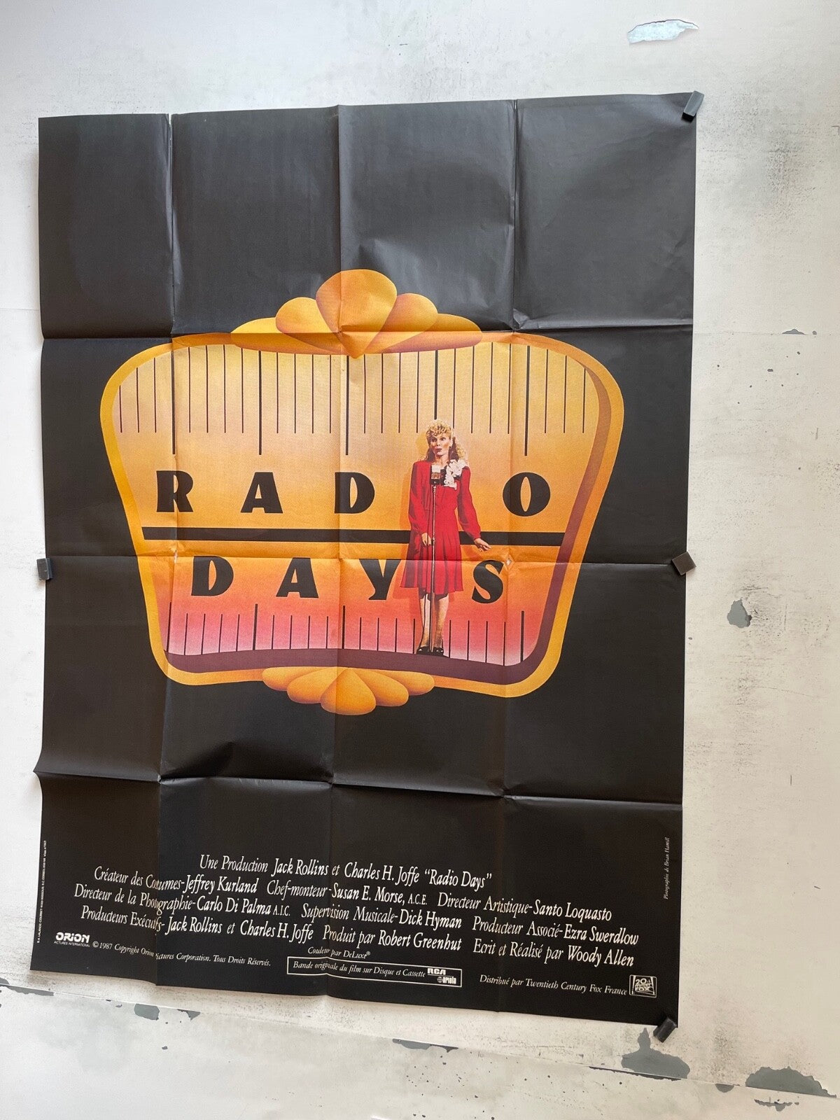RADIO DAYS POSTER ORIGINAL 120x160 WOODY ALLEN