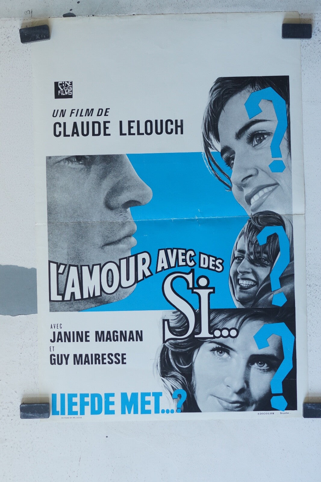 AMOUR AVEC DES SI (L’)MOVIE POSTER ORIGINAL 55x36 Guy Mairesse ,