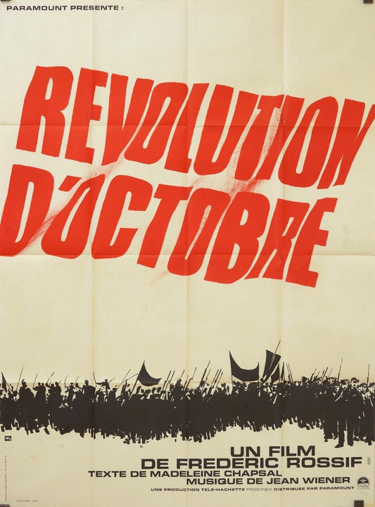 RÉVOLUTION D’OCTOBRE POSTER ORIGINAL 120x160 NICHOLAS HAMMOND