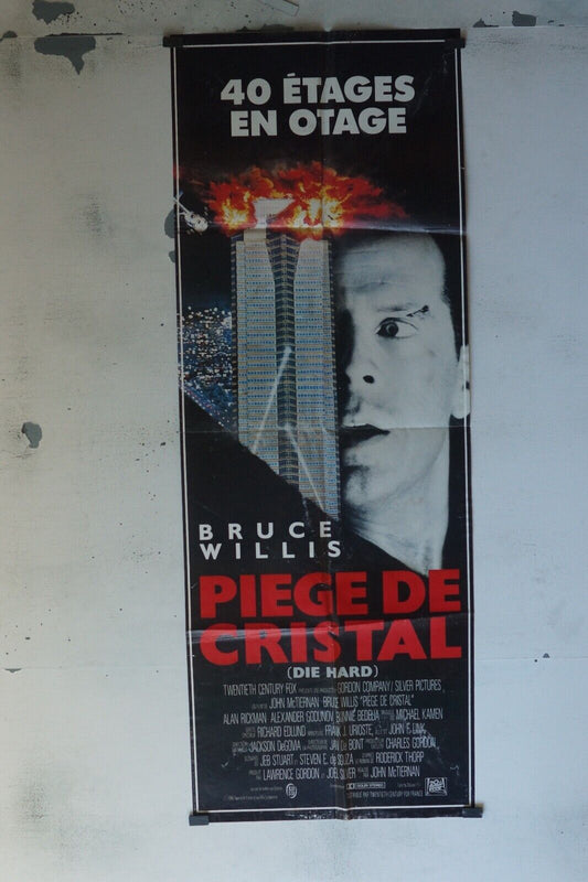 PIÈGE DE CRISTAL POSTER ORIGINAL 60x160 BRUCE WILLIS