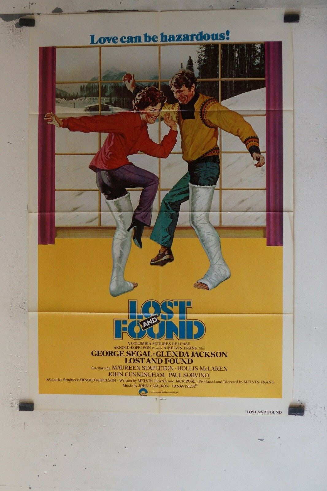 LOST AND FOUND MOVIE ORIGINAL POSTER (69x103), George Segal
