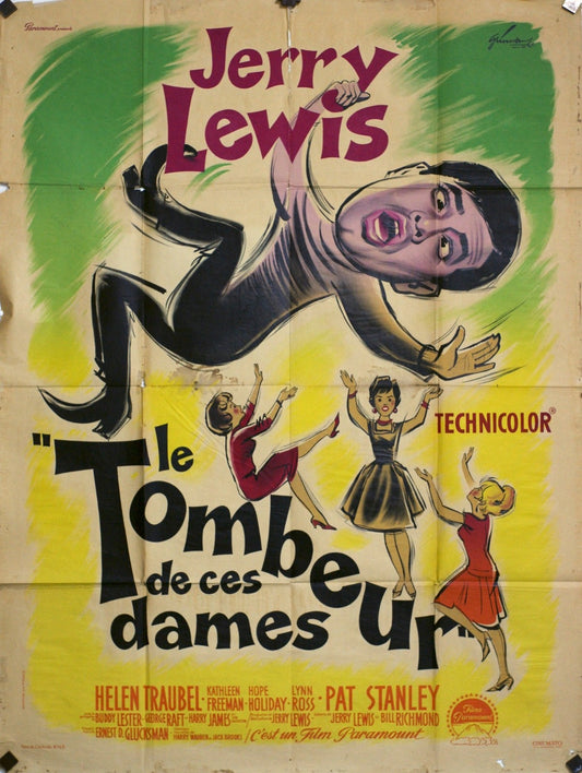 LE TOMBEUR DE CES DAMES JERRY LEWIS JESSE KATZUR MOVIE POSTER ORIGINAL 120x160
