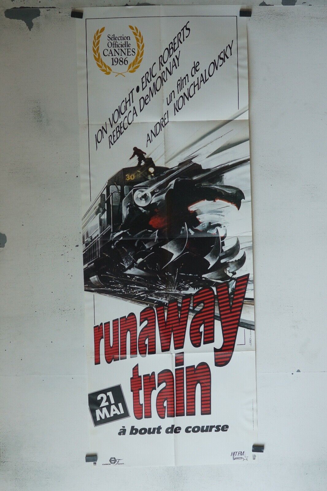 RUNAWAY TRAIN 60x160 ORIGINAL POSTER JON VOIGHT