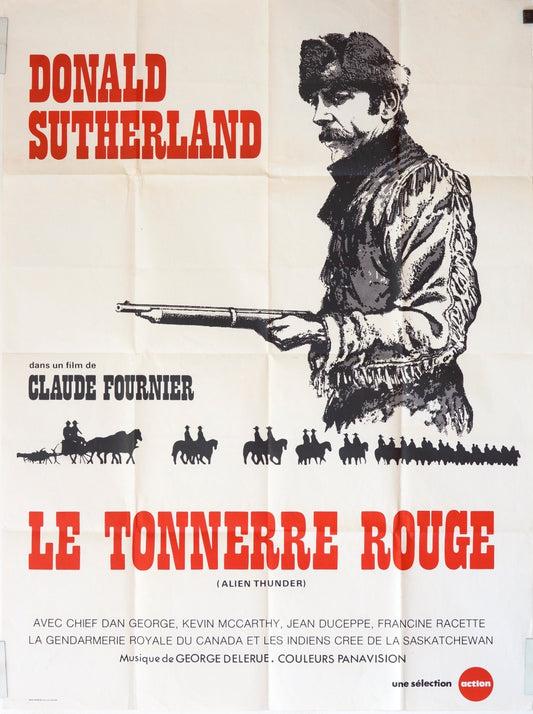 LE TONNERRE ROUGE DONALD SUTHERLAND movie poster ORIGINAL 120x16