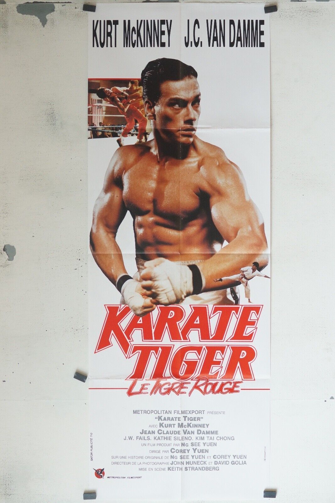 KARATÉ TIGER 60x160 ORIGINAL MOVIE POSTER KEVIN COSTNER