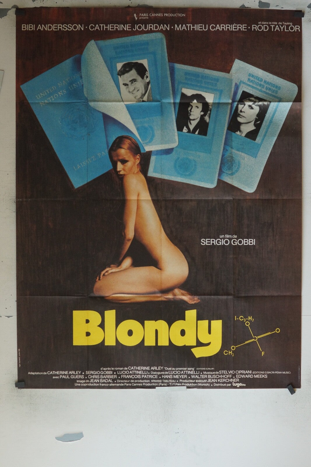 BLOODY MOVIE POSTER ORIGINAL 120x160 BIBI ANDERSSON