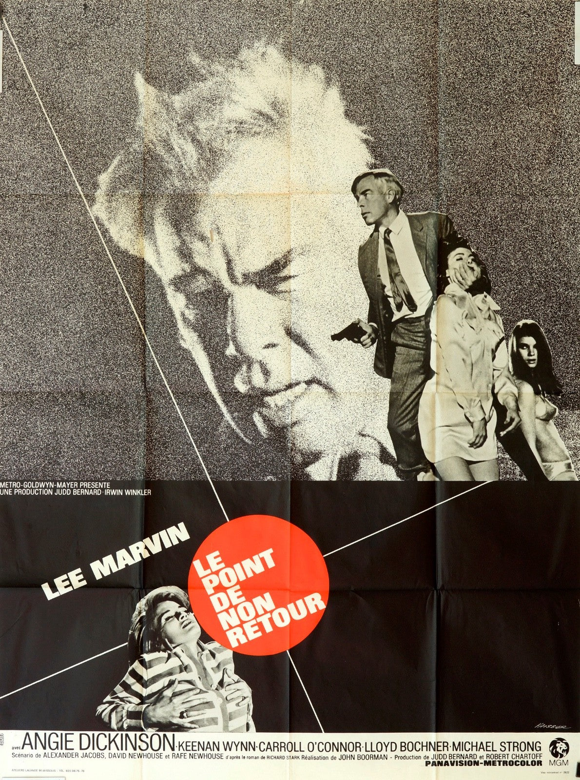 LE POINT DE NON RETOUR LEE MARVIN MOVIE POSTER ORIGINAL