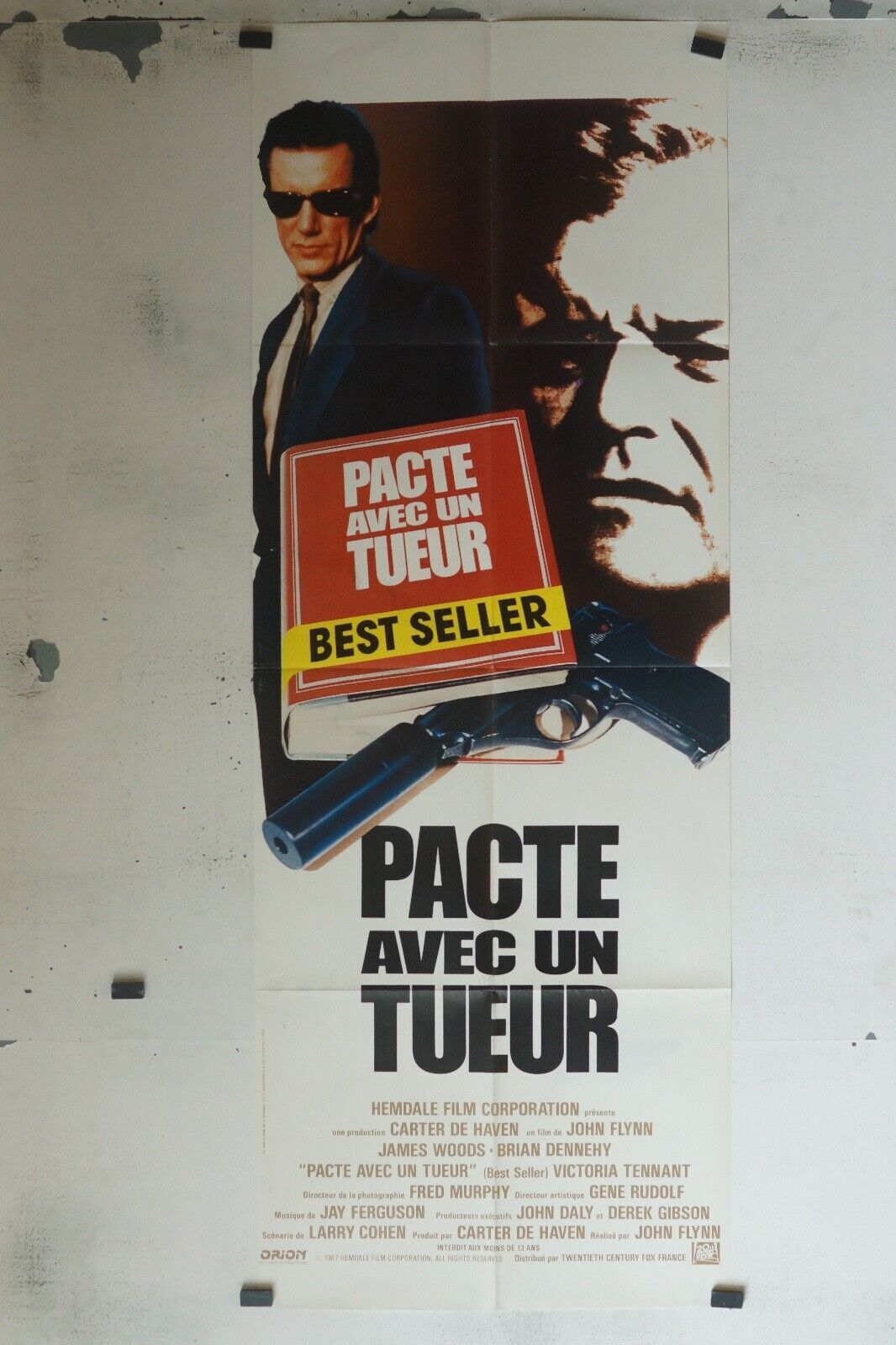 PACTE POUR UN TUEUR MOVIE POSTER ORIGINAL 60x160 JAMES WOODS