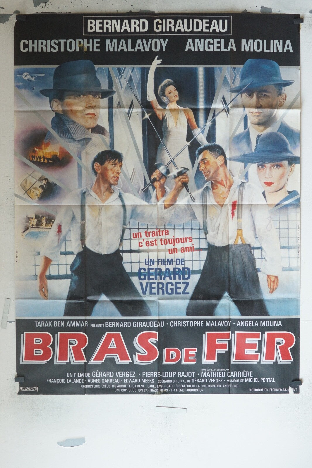 LE BRAS DE FER MOVIE POSTER ORIGINAL 120x160 BERANRD GIRAUDEAU