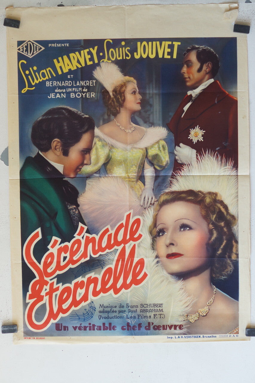 SERENADE ETERNELLE, 60X80, Movie Poster Original, Lilian harvey 