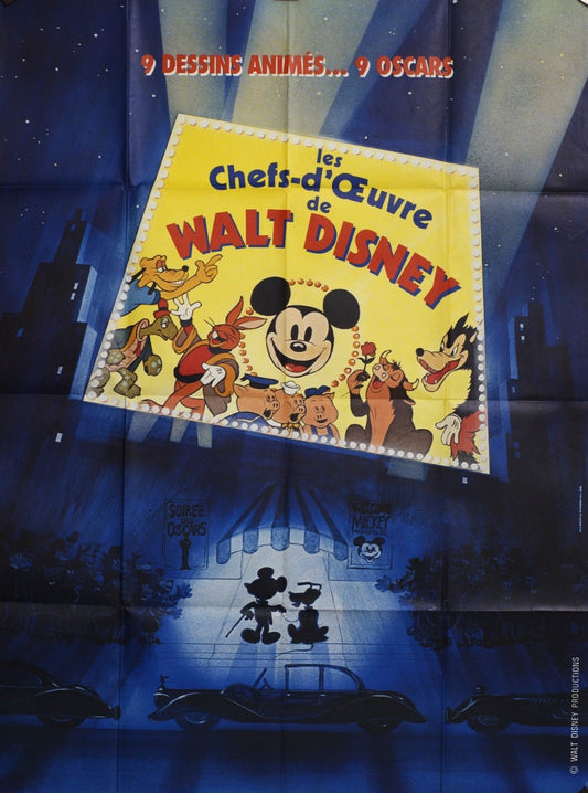 LES CHEFS D’ŒUVRE DE WALT DISNEY MOVIE POSTER ORIGINAL 120x160
