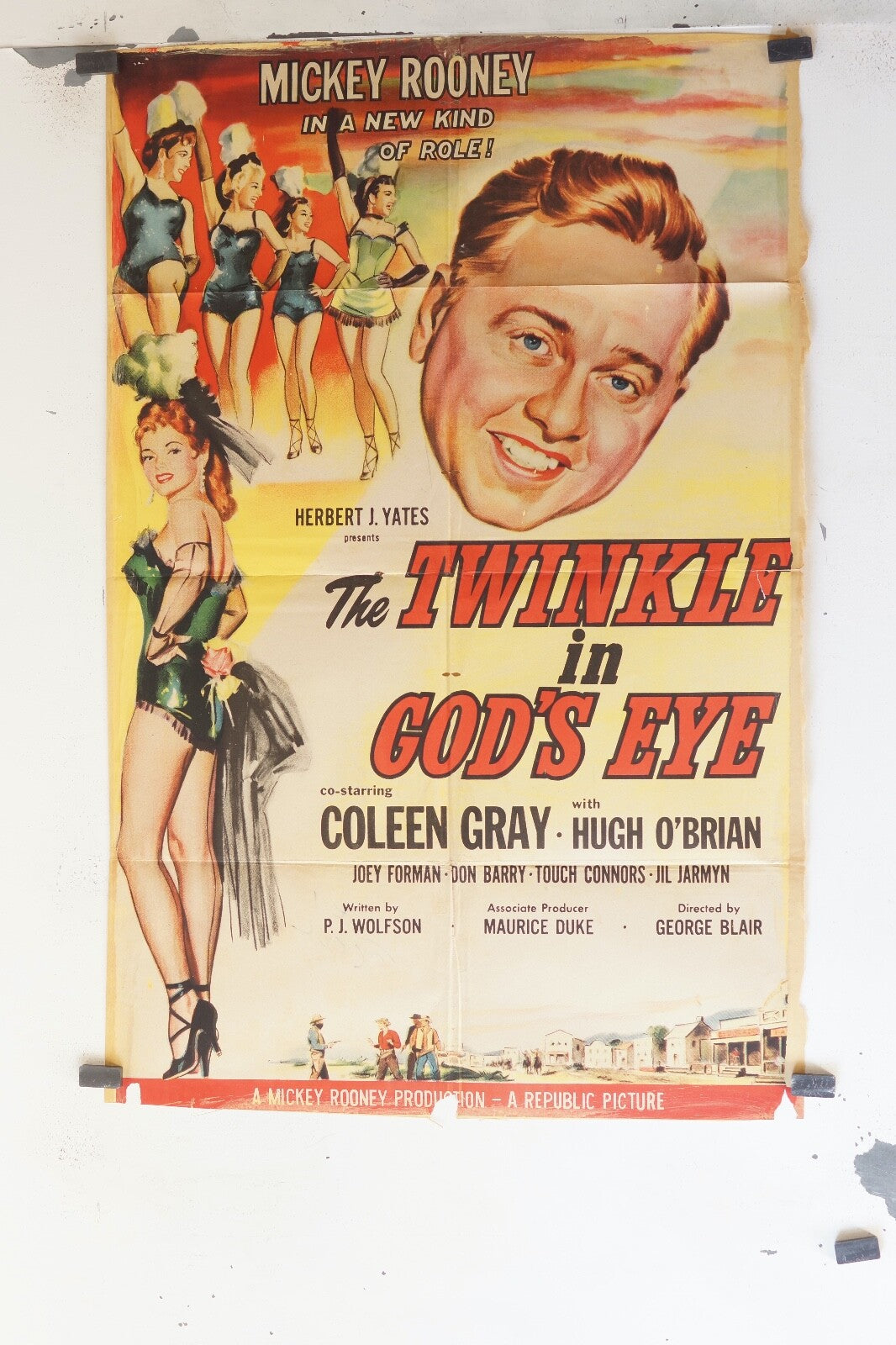 THE TWINKLE IN GOD’S EYE (70x100), 1955 ORIGINAL MOVIE POSTER COLLEN GRAY, HUGO