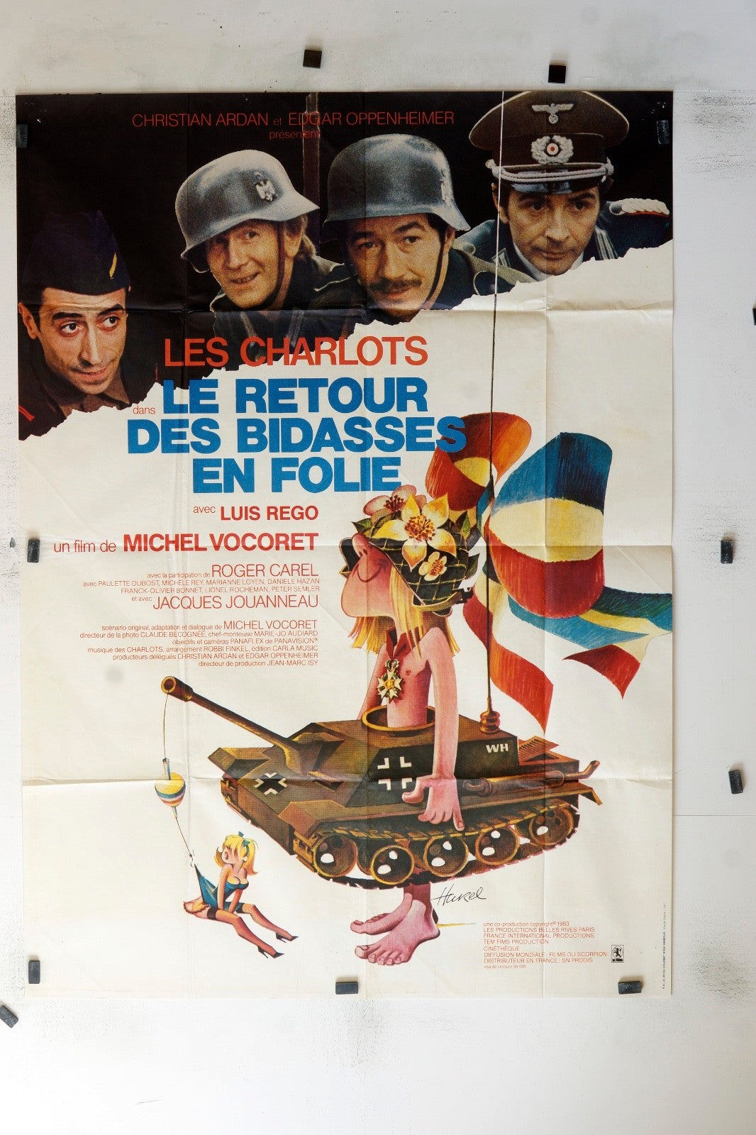 LE RETOUR DES BIDASSES EN FOLIE LES CHARLOTS MOVIE POSTER  120x160
