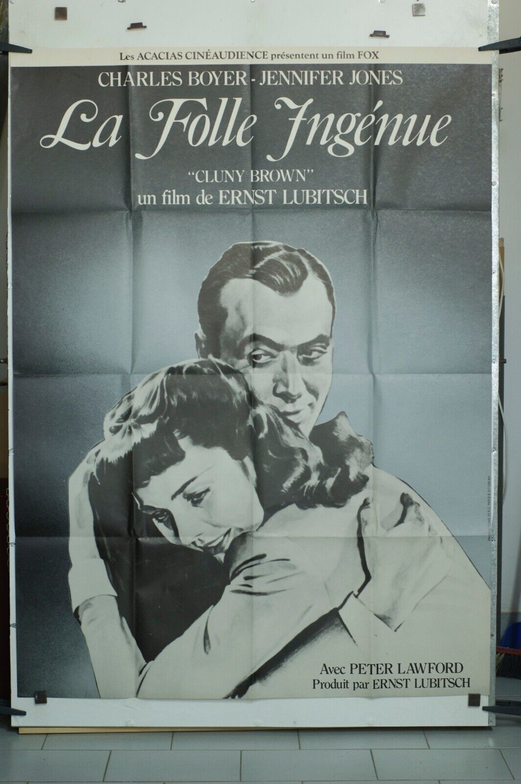 LA FOLLE INGÉNUE Original Movie Poster 120X160 CHARLES BOYER