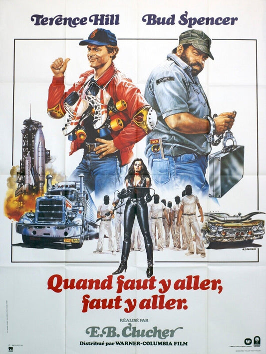 QUAND FAUT Y ALLER FAUT Y ALLER MOVIE POSTER  ORIGINAL (120X160) TERENCE HILL
