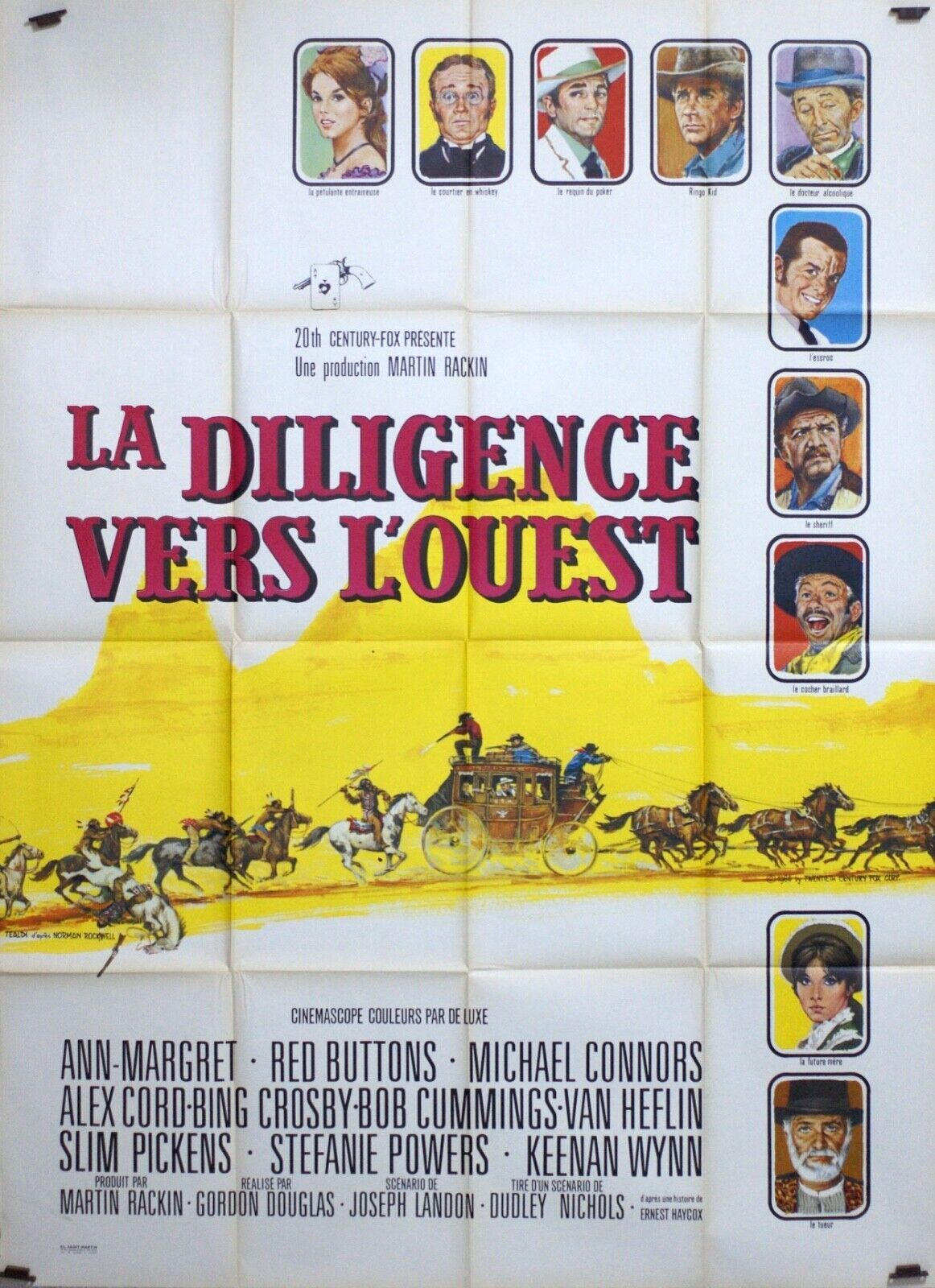 LA DILIGEANCE VERS L’OUEST ORIGINAL MOVIE POSTER 120x160 ANN MARGRET