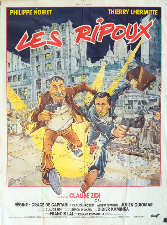 LES RIPOUX MOVIE POSTER ORIGINAL 120x160  PHILIPPE NOIRET