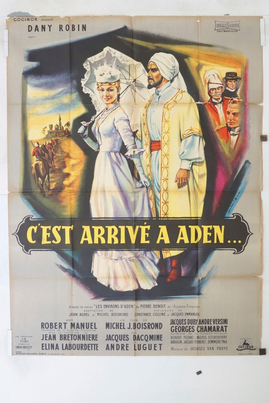 C’EST ARRIVÉ A ADEN MOVIE POSTER ORIGINAL 120x160 DANNY ROBIN