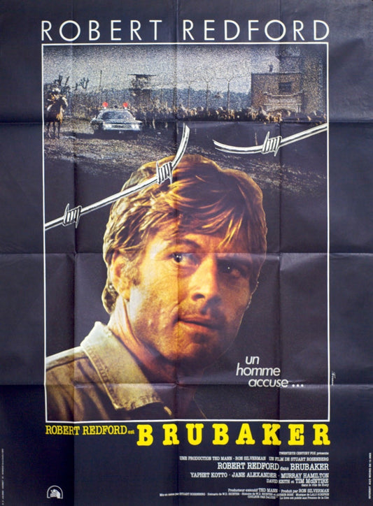 BRUBAKER  ROBERT REDFORD POSTER ORIGINAL 120x160