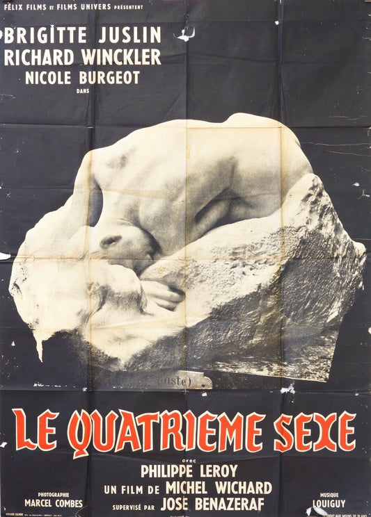 LE QUATRIÈME SEXE POSTER ORIGINAL 120x160 BRIGITTE JUSLIN