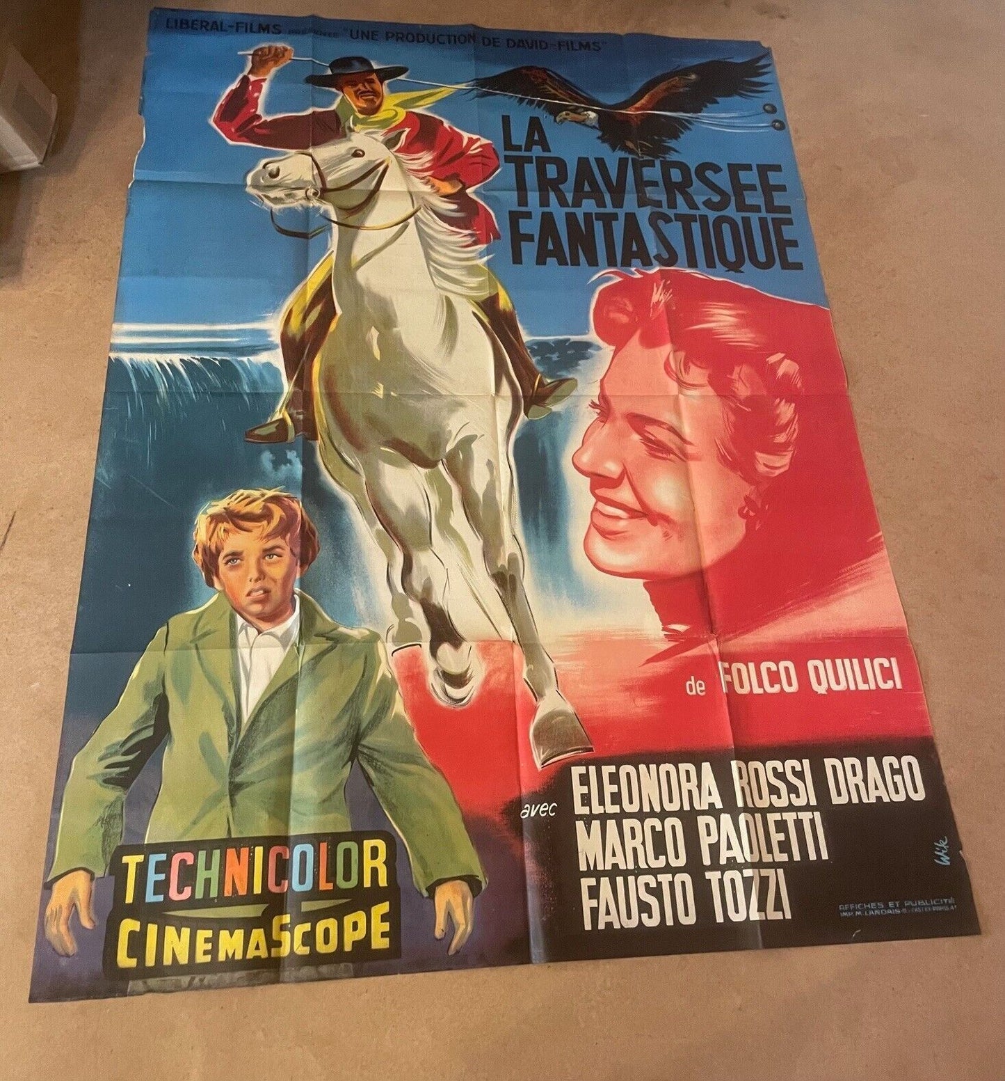 LA TRAVERSÉE FANTASTIQUE ORIGINAL 120x160 ELEONORA ROSSI DRAGO