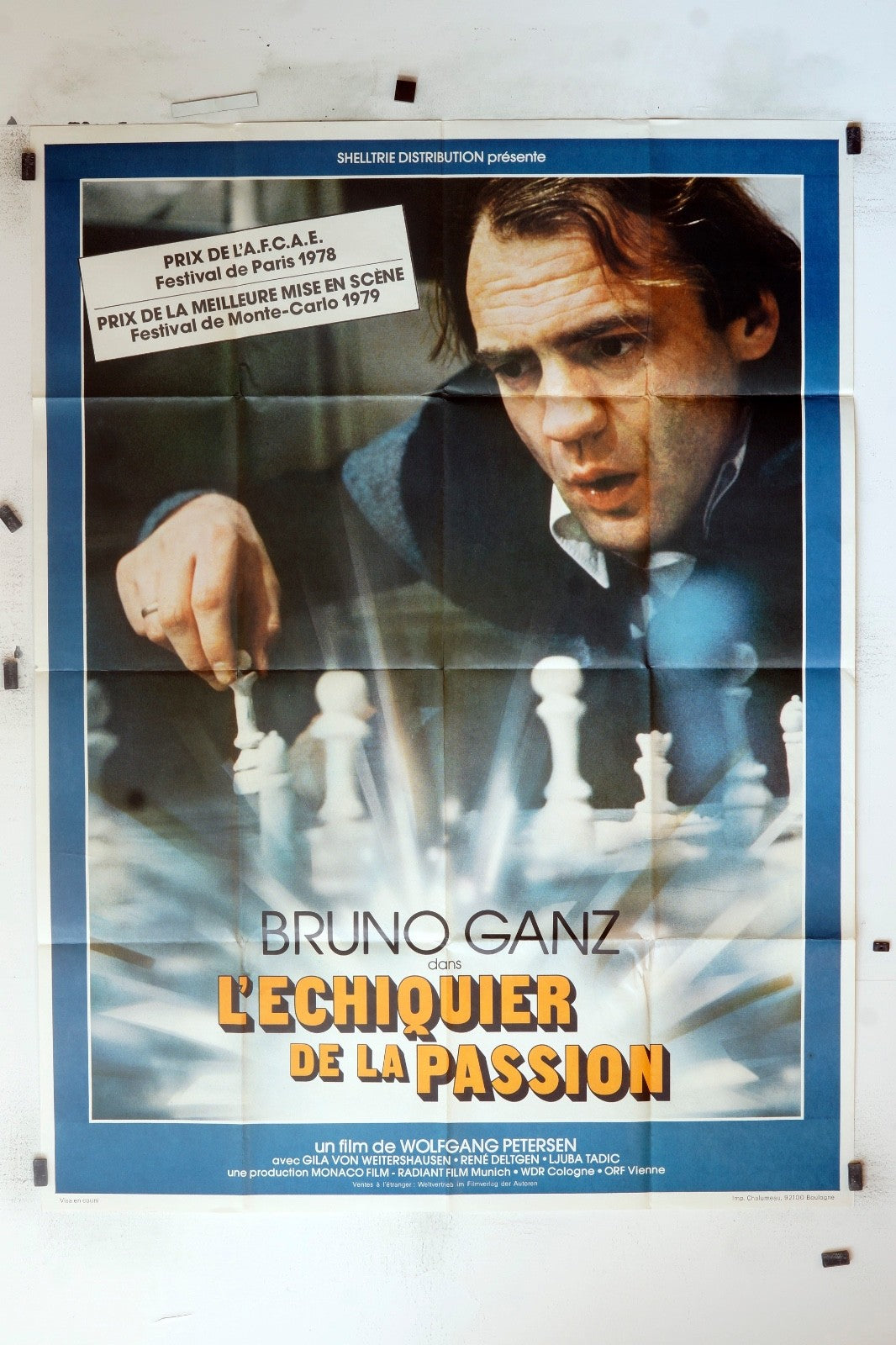 L’ÉCHIQUIER DE LA PASSION BRUNO GANZ MOVIE POSTER ORIGINAL (120x160)