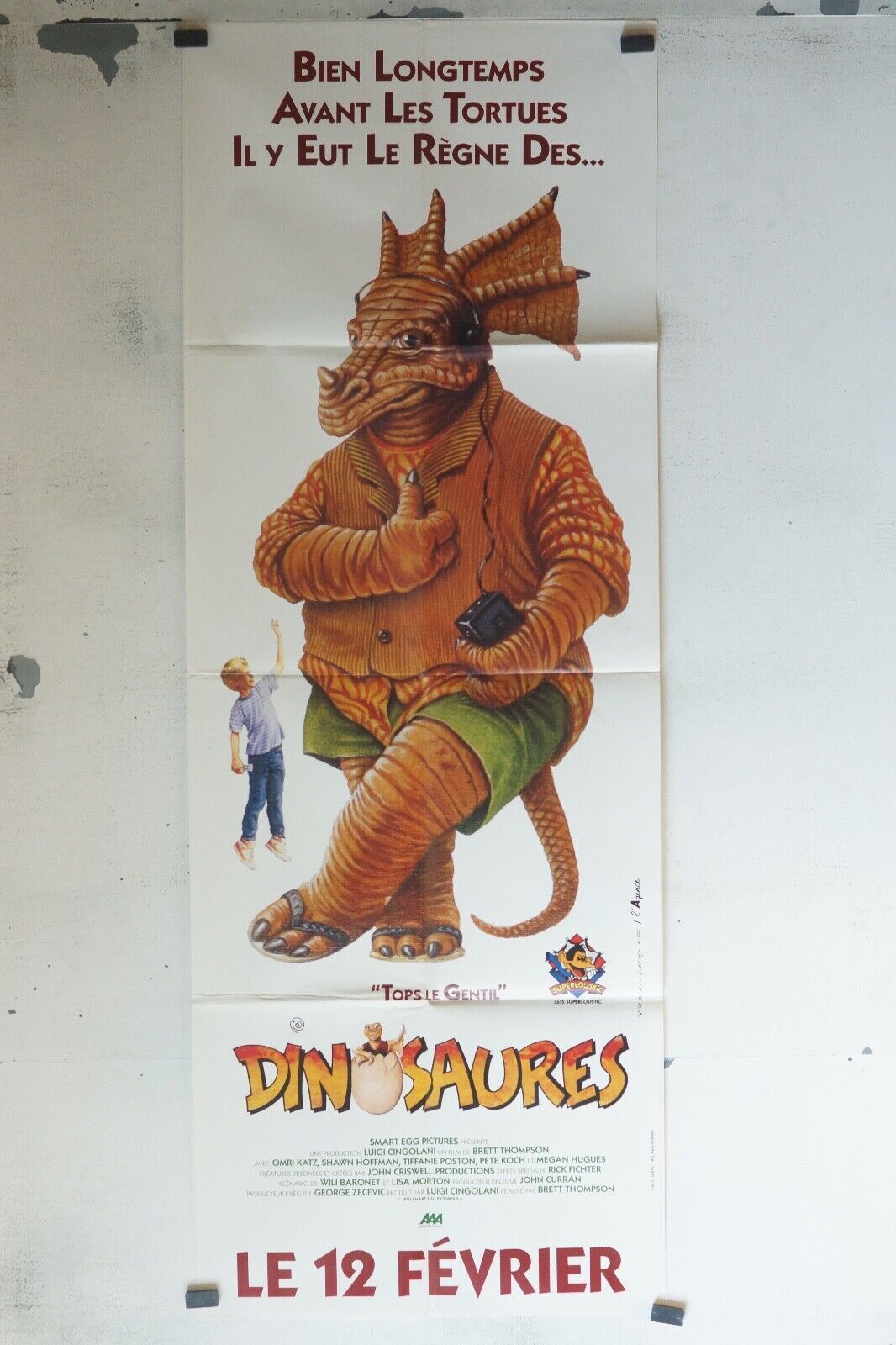 DINOSAURES POSTER ORIGINAL (60x160) OMRI KATZ