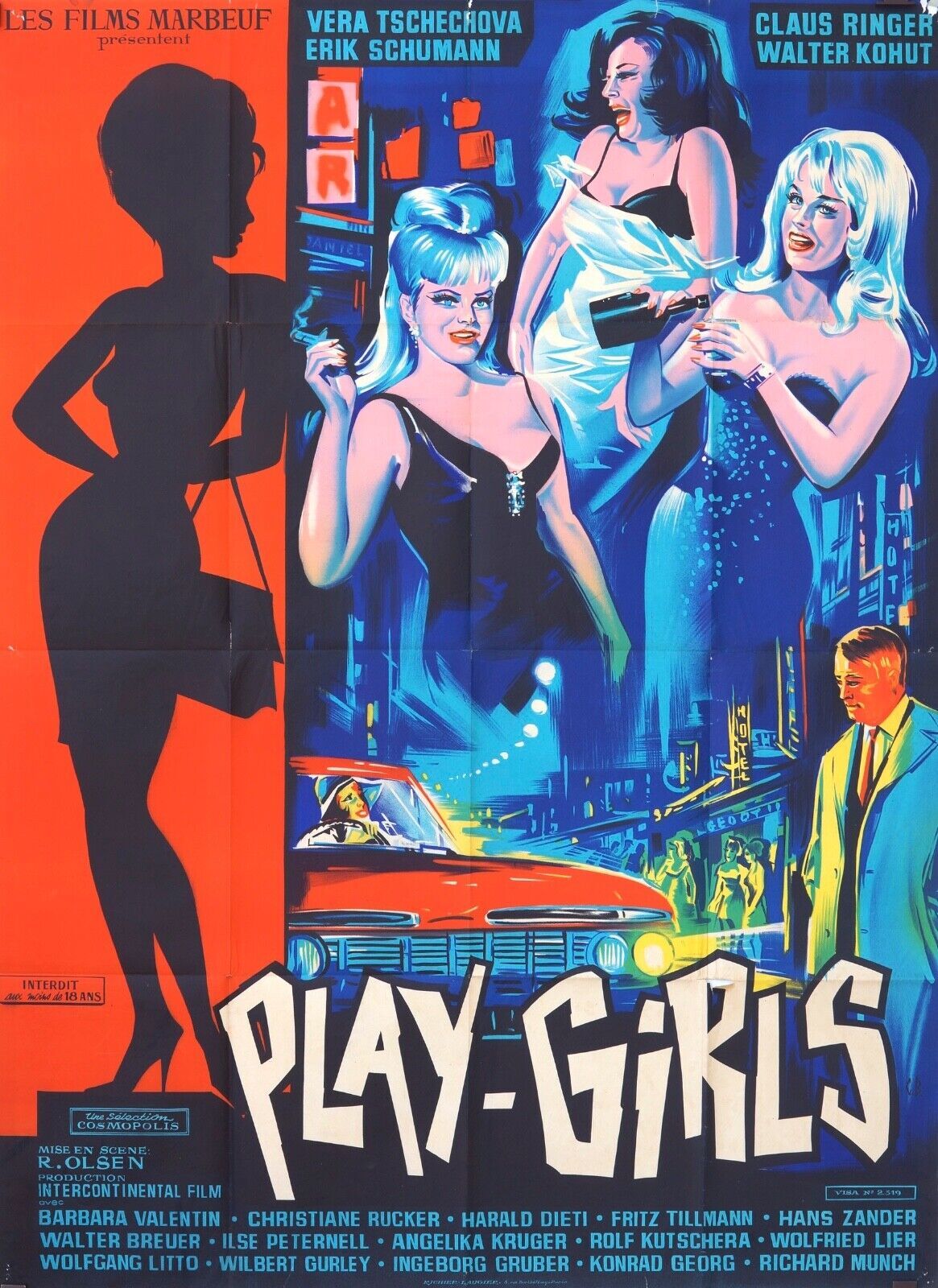 PLAY-GIRLS POSTER ORIGINAL (120x160) VERA TSCHECHOVA