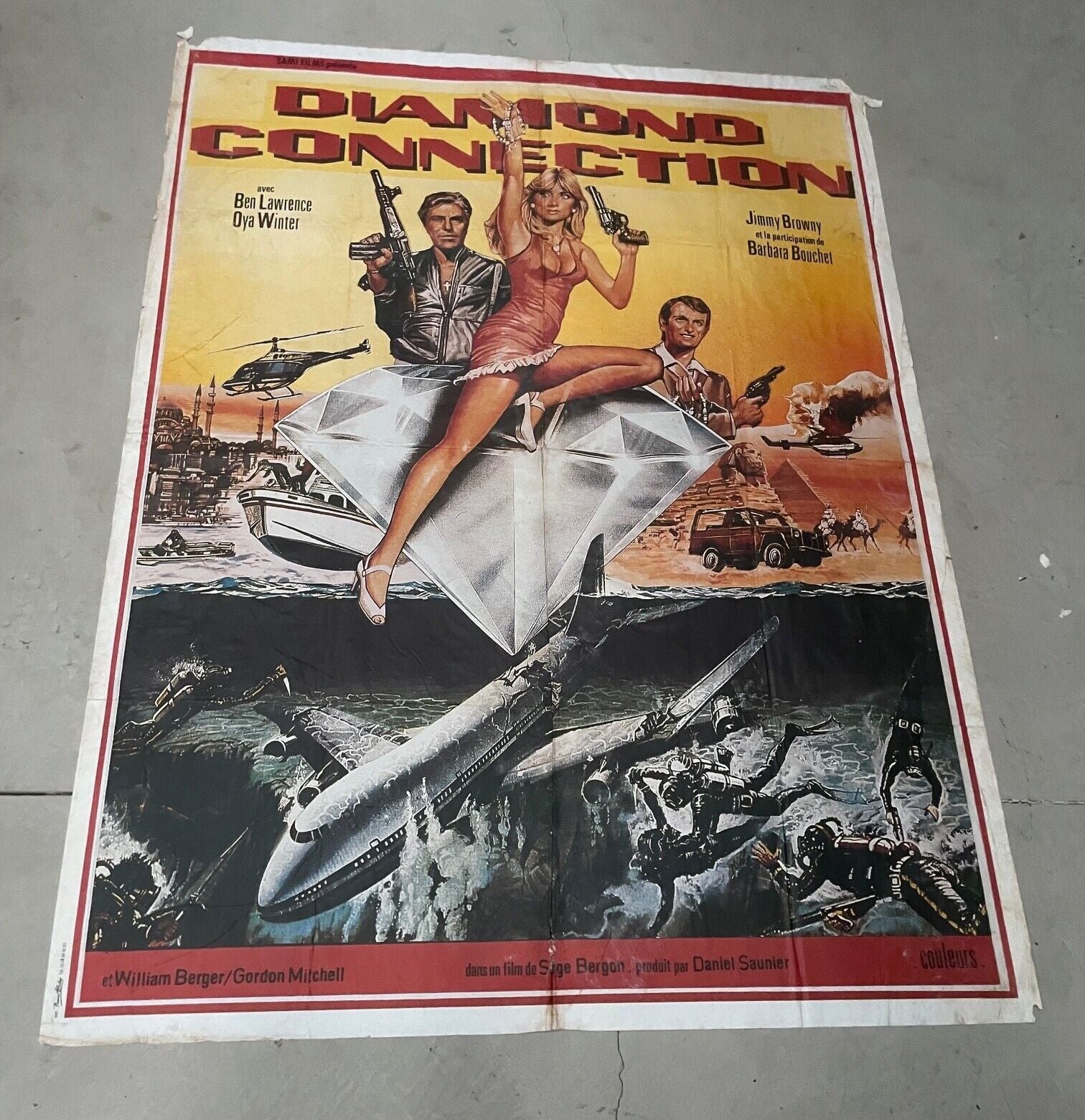 DIAMOND CONNECTION MOVIE POSTER ORIGINAL 120x160 BEN LAWRENCE