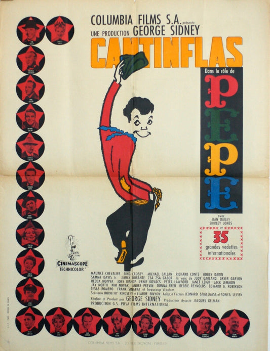PEPE POSTER ORIGINAL 60x80, George Sidney, Cantinflas, Dan Dailey