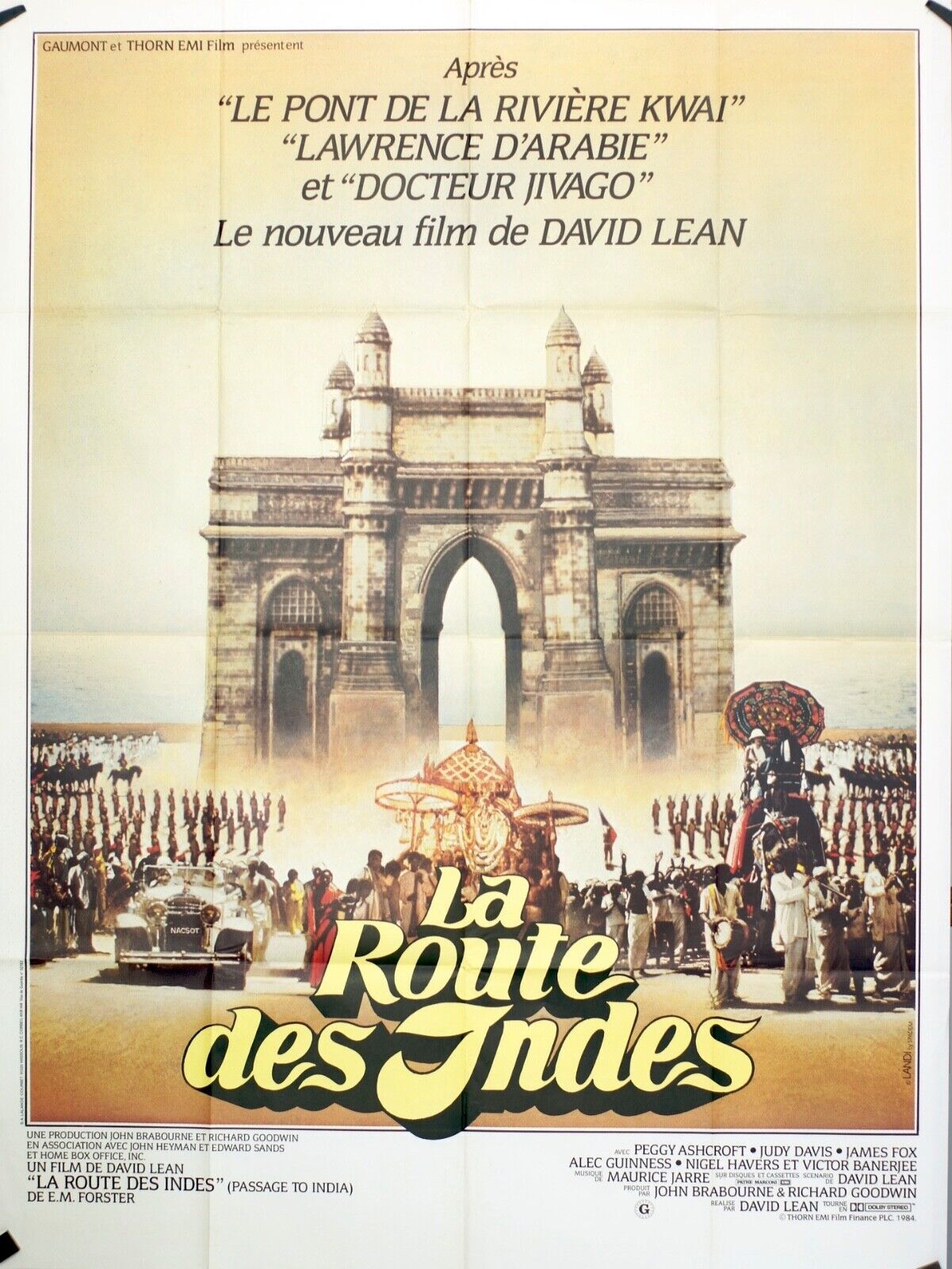 LA ROUTE DES INDES MOVIE POSTER ORIGINAL 120x160 HOWARD E.ROLLINS, JR
